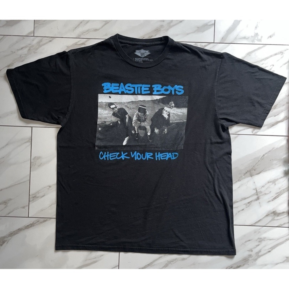 Beastie Boys Check Your Head Album T-Shirt XL Black Graphic Punk Rap Hip Hop